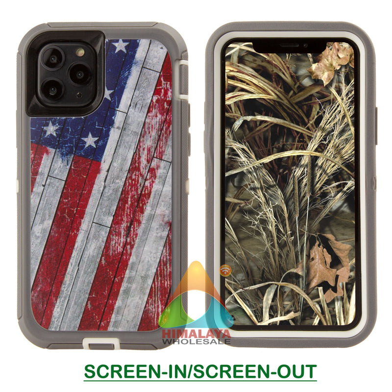 Shockproof Case for Apple iPhone 11 Pro Max 6.5" Camouflage Clip Cover Rugged