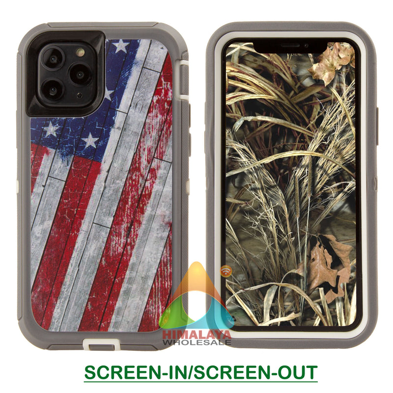 Shockproof Case for Apple iPhone 11 Pro 5.8 " Camouflage Clip Cover Rugged Heavy