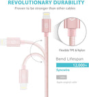 10 Feet Compatible Phone Cable Nylon Braided Fast Charging USB Cord Replcement for iPhone