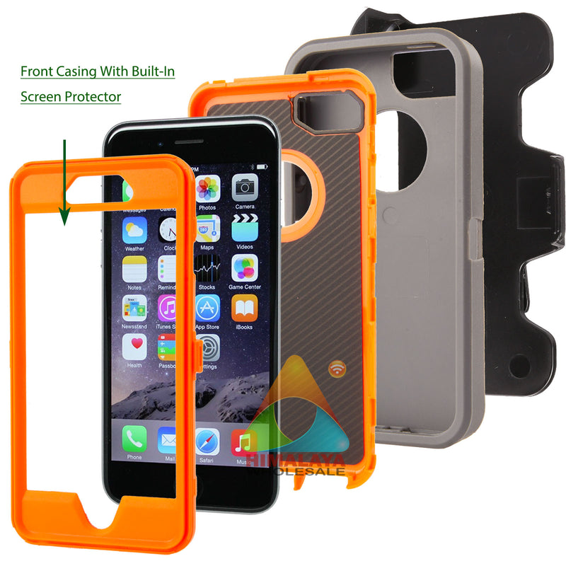 Shockproof Case for Apple iPhone 7+ 8+ Screen Protector Cover Clip Rugged Heavy
