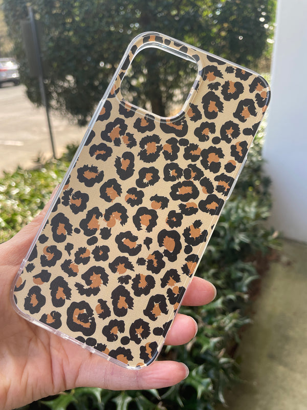 Hard Acrylic Shockproof Antiscratch Case Cover for Apple iphone 13 Pro Max 6.7" Cheetah Print