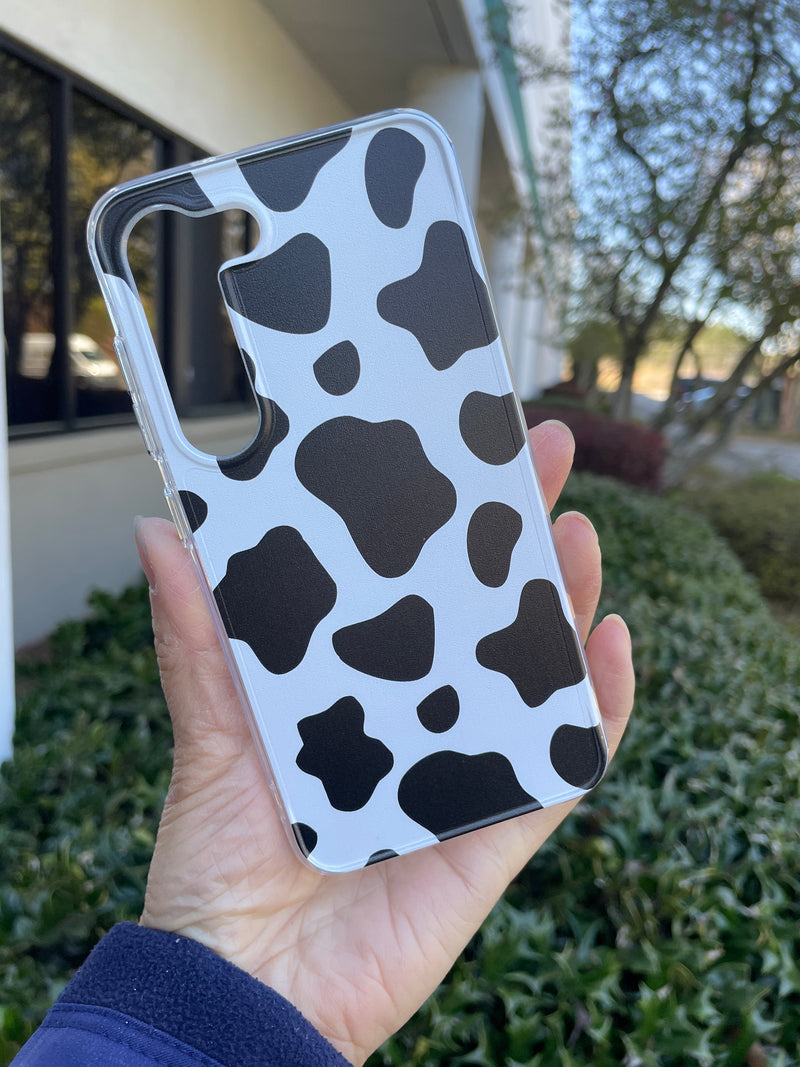 Hard Shockproof Case Cover for Samsung S23 Plus 5G Cow Print