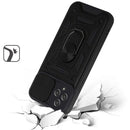 For Tmobile Revvl 6 Camera Window Magnetic Case Hybrid Metal Ring Holder Stand Black