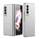 For Samsung Galaxy Z Fold 4 Snap On Premium Matte Finish Case Cover - Silver