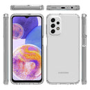 For Samsung A23 5G Clear Transparent Hybrid Case Cover - Clear PC + Clear TPU