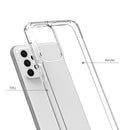 For Samsung A03S Clear Transparent Hybrid Case Cover - Clear PC + Clear TPU
