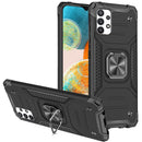 For Samsung A23 5G Armor Magnetic Case Hybrid Metal Ring Stand Black