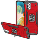 For Samsung A23 5G Armor Magnetic Case Hybrid Metal Ring Stand Red