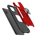 For Samsung A23 5G Armor Magnetic Case Hybrid Metal Ring Stand Red