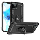Apple iPhone 16 Pro Armor Magnetic Case Hybrid Metal Ring Holder Stand