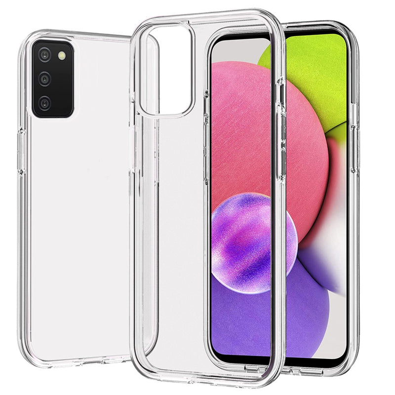 Heavy Duty 3mm Thick Clear Hard Shockproof Case Cover for Samsung A03s 5G