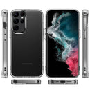 For Samsung S23 Ultra PURE CRYSTAL Transparent Thick 2.0mm ShockProof Chromed Buttons Case Cover - Clear