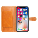 For Samsung Galaxy A03s 2022 Premium Wallet MultiCard Holder Money Zipper With Magnetic Flap - Tan