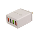 4 USB LED 3.1A Fast Power Adapter AC Home Travel Wall Charger Block