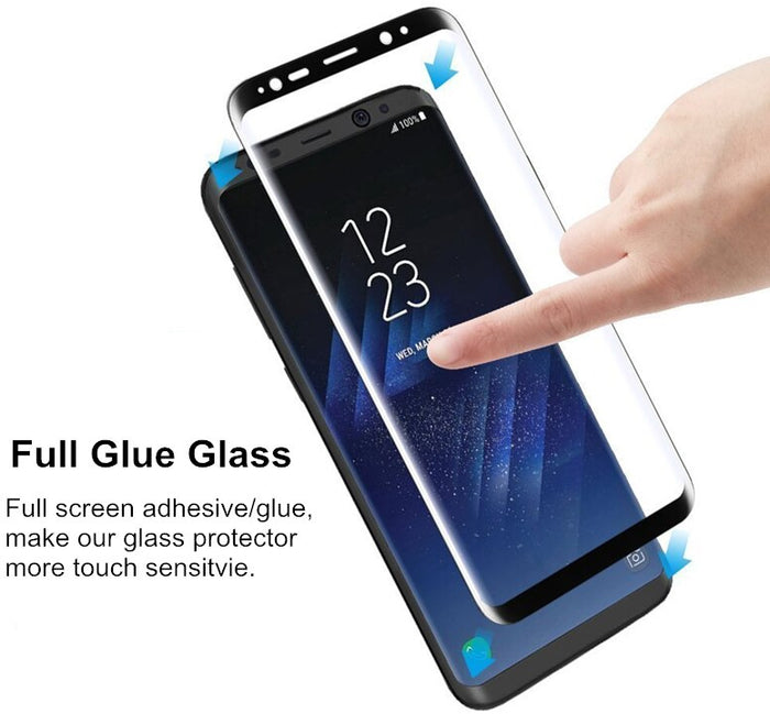 For Samsung Galaxy S10 Full Glue Case-Friendly Curved Tempered Glass, Screen Protector, 9H Hardness, No Bubble, Ultra Clear