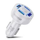 4 Ports USB Car Charger 48W Quick 7A Fast Charging QC3.0 For Mobile Phone Adapter Android