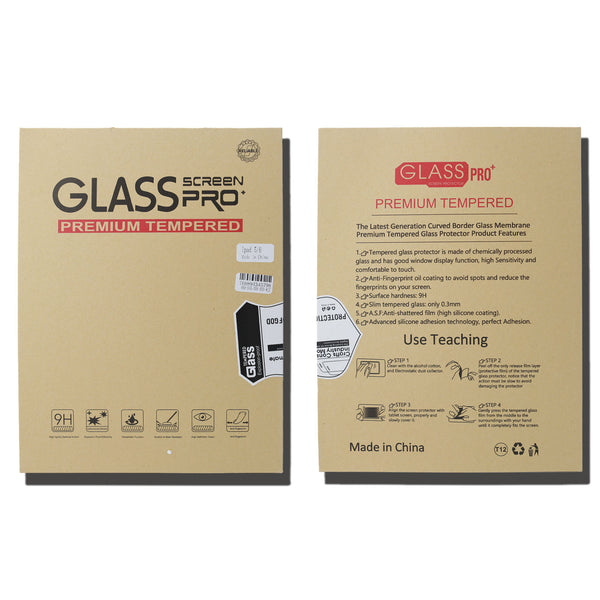 For Apple iPad 5/6 (9.7") Screen Protector, Anti-Fingerprint, Ultra HD, 9H Hardness Durable Tempered Glass, Scratch Resistant