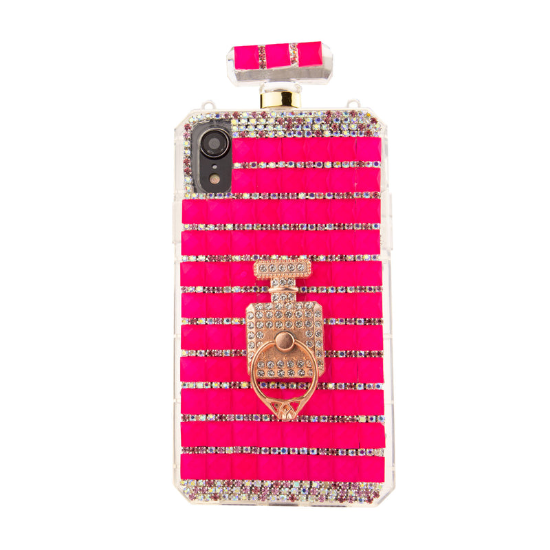Luxury Perfume Bottle Diamond Bling Sparkly Glitter Case For Apple iPhone XR