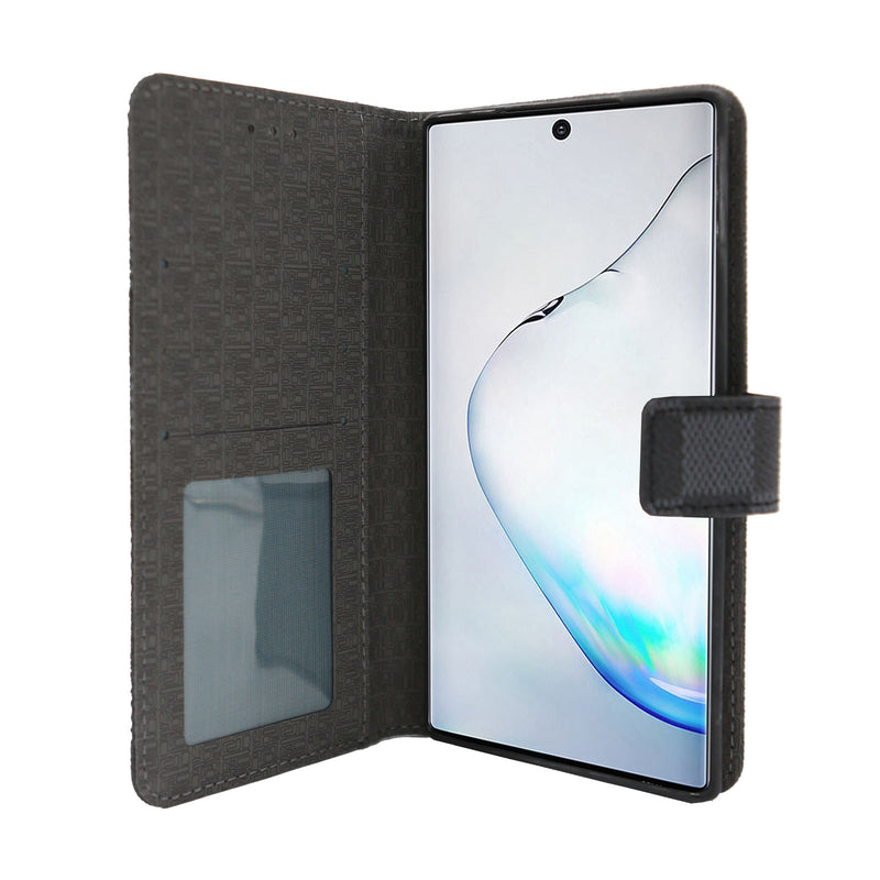 Premium Synthetic Leather Wallet Case for Samsung Galaxy Note 10 With Credit Card Holder Stand