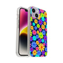 Hard Acrylic Shockproof Antiscratch Case Cover for Apple iphone 14 Colorful Flowers