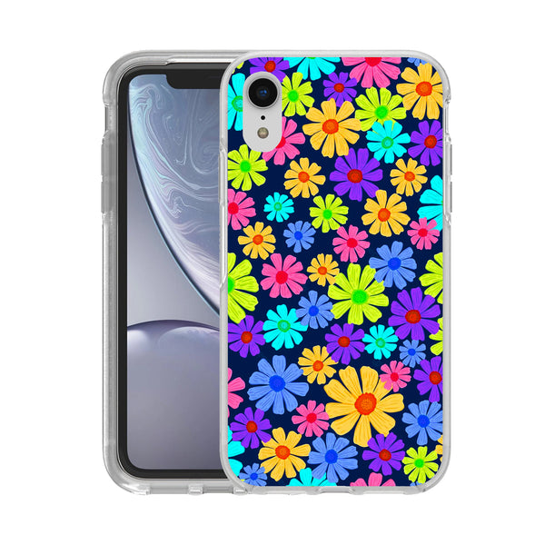 Hard Acrylic Shockproof Antiscratch Case Cover for Apple iphone XR Spring Flower