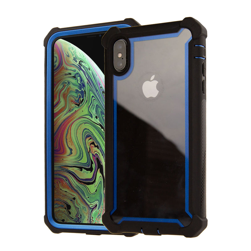 For Apple iPhone XS MAX Heavy Duty Full Shockproof Hybrid Rugged Clear Case Cover