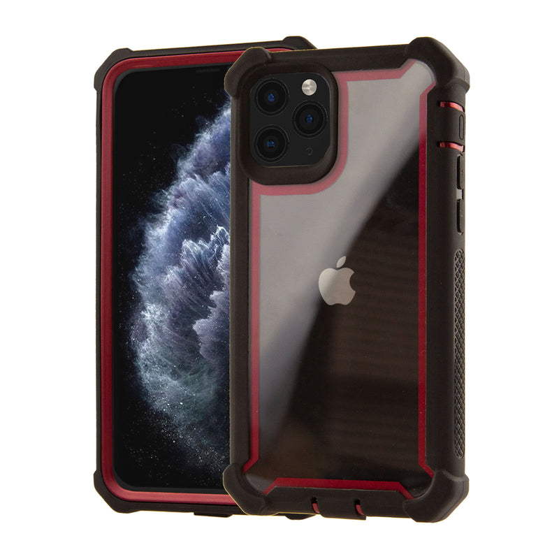 For Apple iPhone 11 Pro Heavy Duty Full Shockproof Hybrid Rugged Clear Case Cover