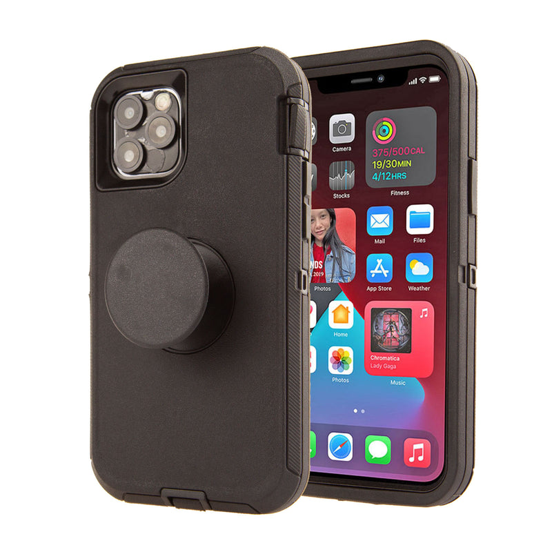 Defender Case for Apple iPhone 11 Pro Max with popopup Socket Stand