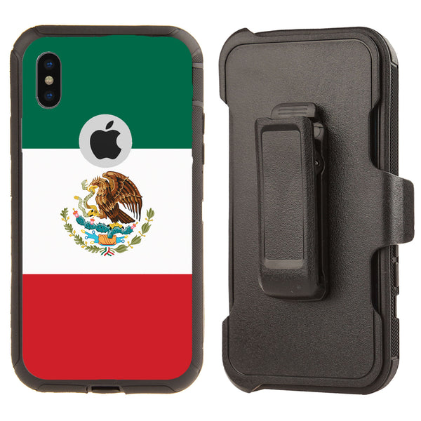 Shockproof Case for Apple iPhone X/XS Mexico Flag