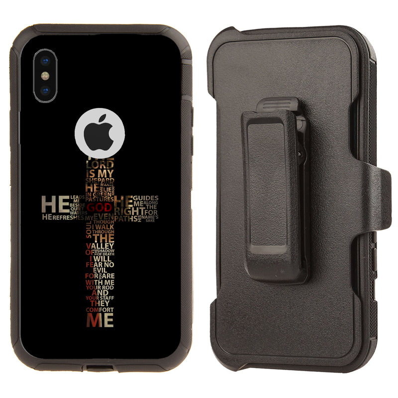 Shockproof Case for Apple iPhone X/XS Multi Cross Christian