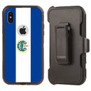 Shockproof Case for Apple iPhone X/XS Flag El Salvador Cover Clip Rugged Heavy
