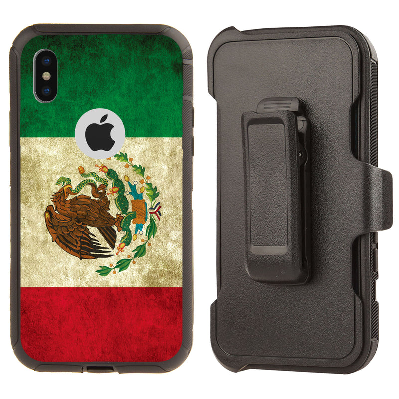 Shockproof Case for Apple iPhone X/XS Mexico Flag