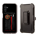 Shockproof Case for Samsung Galaxy A26 Cover Clip Rugged Firefighter Thin Red Line