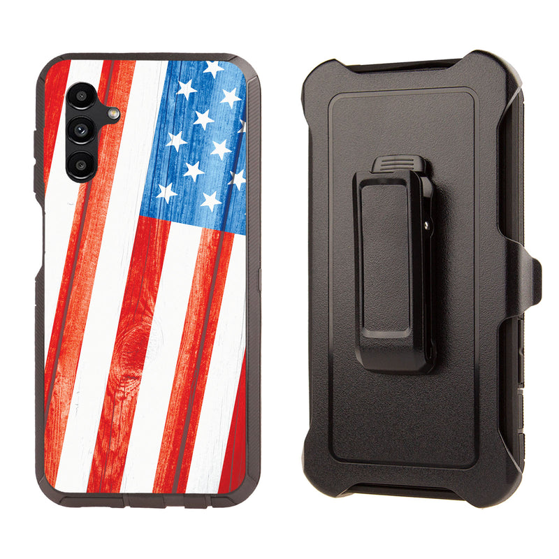 Shockproof Case for Samsung Galaxy A13 Flag USA Cover Rugged Heavy Duty