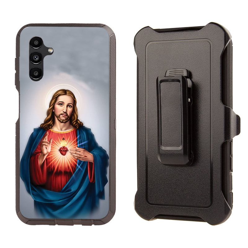 Shockproof Case for Samsung Galaxy A13 5 Jesus Cover Clip Rugged Heavy Duty