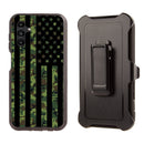 Shockproof Case for Samsung Galaxy A26 Military Camouflage USA Flag Cover Clip