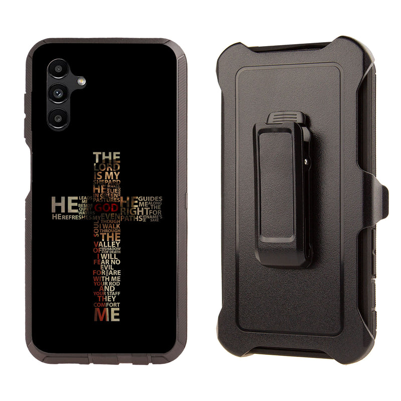 Shockproof Case for Samsung Galaxy A13 Cover Clip Rugged Cross Christian