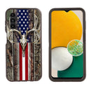 Shockproof Case for Samsung Galaxy A26 Deer Skull USA Flag Rugged Heavy Duty