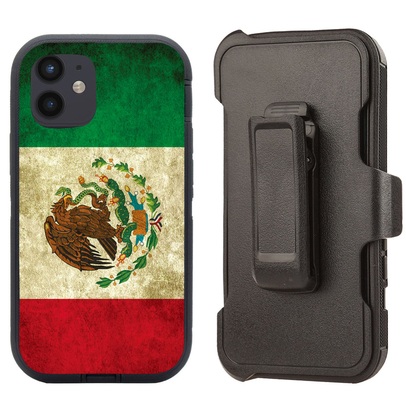 Shockproof Case for Apple iPhone 12 Mini 5.4" Mexico Flag