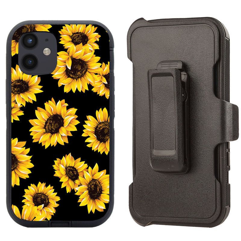 Shockproof Case for Apple iPhone 12 Mini 5.4" Sunflower