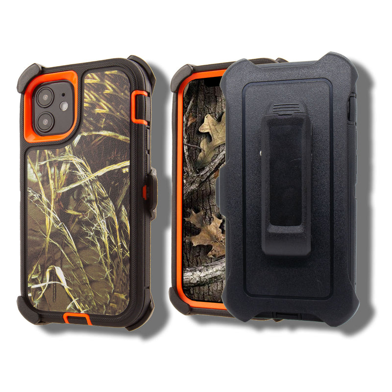 Shockproof Case for Apple iPhone 12 Mini 5.4" Camouflage Clip Cover Rugged Heavy