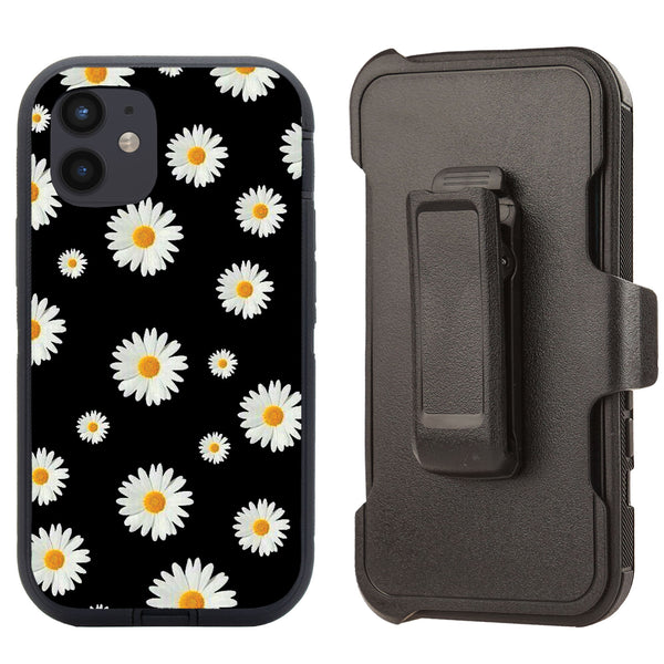 Shockproof Case for Apple iPhone 12 6.1" Daisy