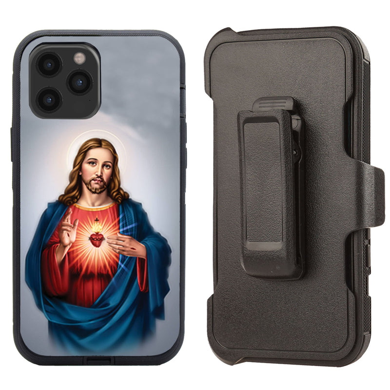 Shockproof Case for Apple iPhone 12 Pro Max Cover Clip Jesus