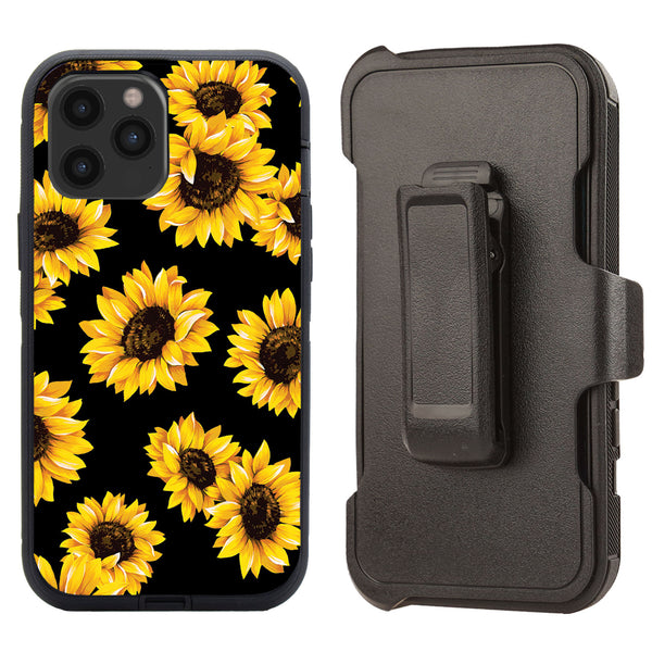 Shockproof Case for Apple iPhone 12 Pro Max Cover Clip Sunflower