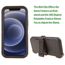 Shockproof Case for Apple iPhone 12 Pro Max Cover Clip Military Camouflage Flag