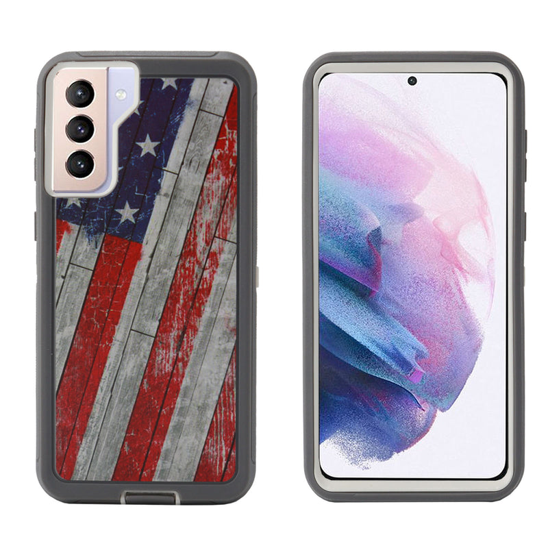 Shockproof Case for Samsung Galaxy S21+ Plus Camouflage Clip Cover Rugged Heavy