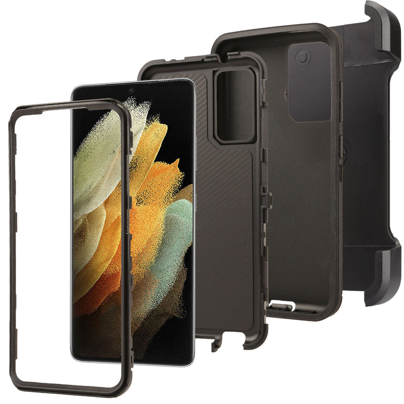 Shockproof Case for Samsung Galaxy S21 Ultra Cover Clip Rugged Heavy Duty