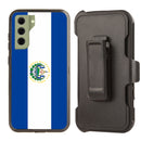 Shockproof Case for Samsung Galaxy S21 FE Flag El Salvador Cover Clip Rugged