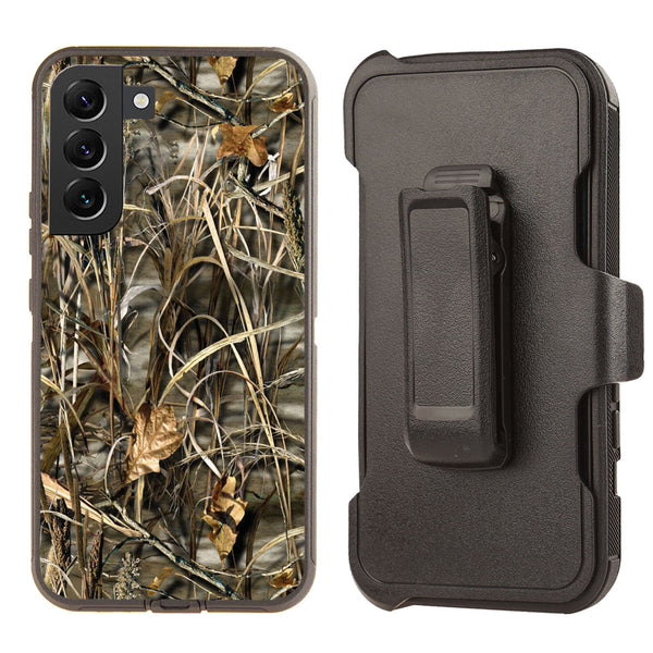 Shockproof Case for Samsung Galaxy S23 Cover Grass Camouflage