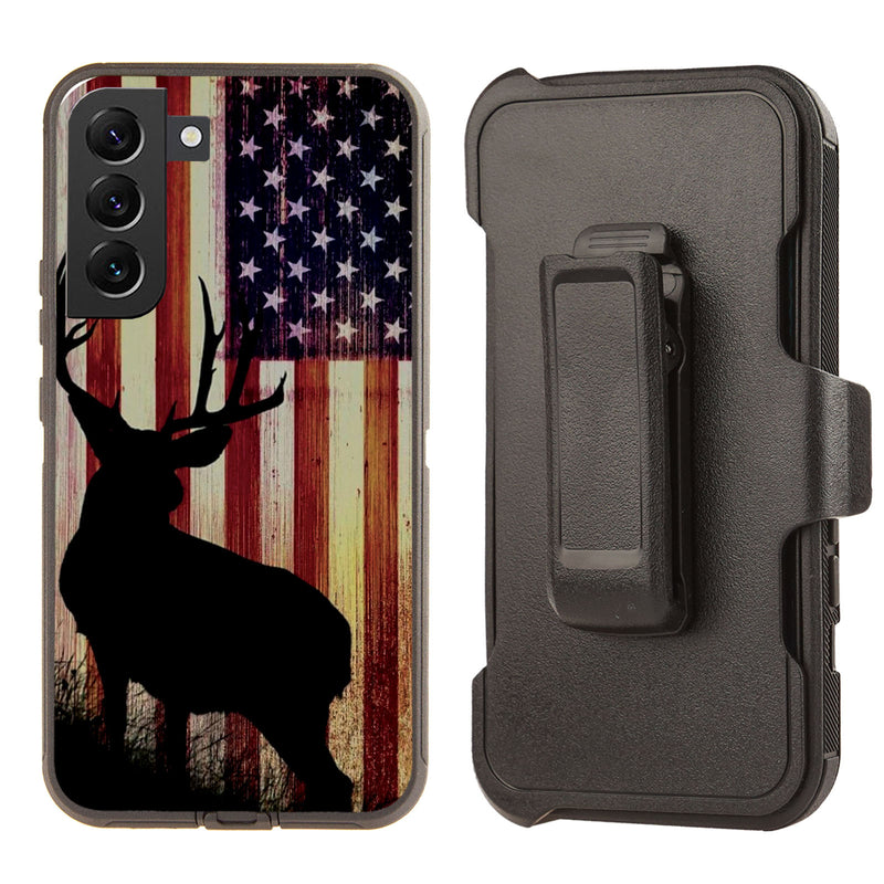 Shockproof Case for Samsung Galaxy S23 Cover Deer Flag
